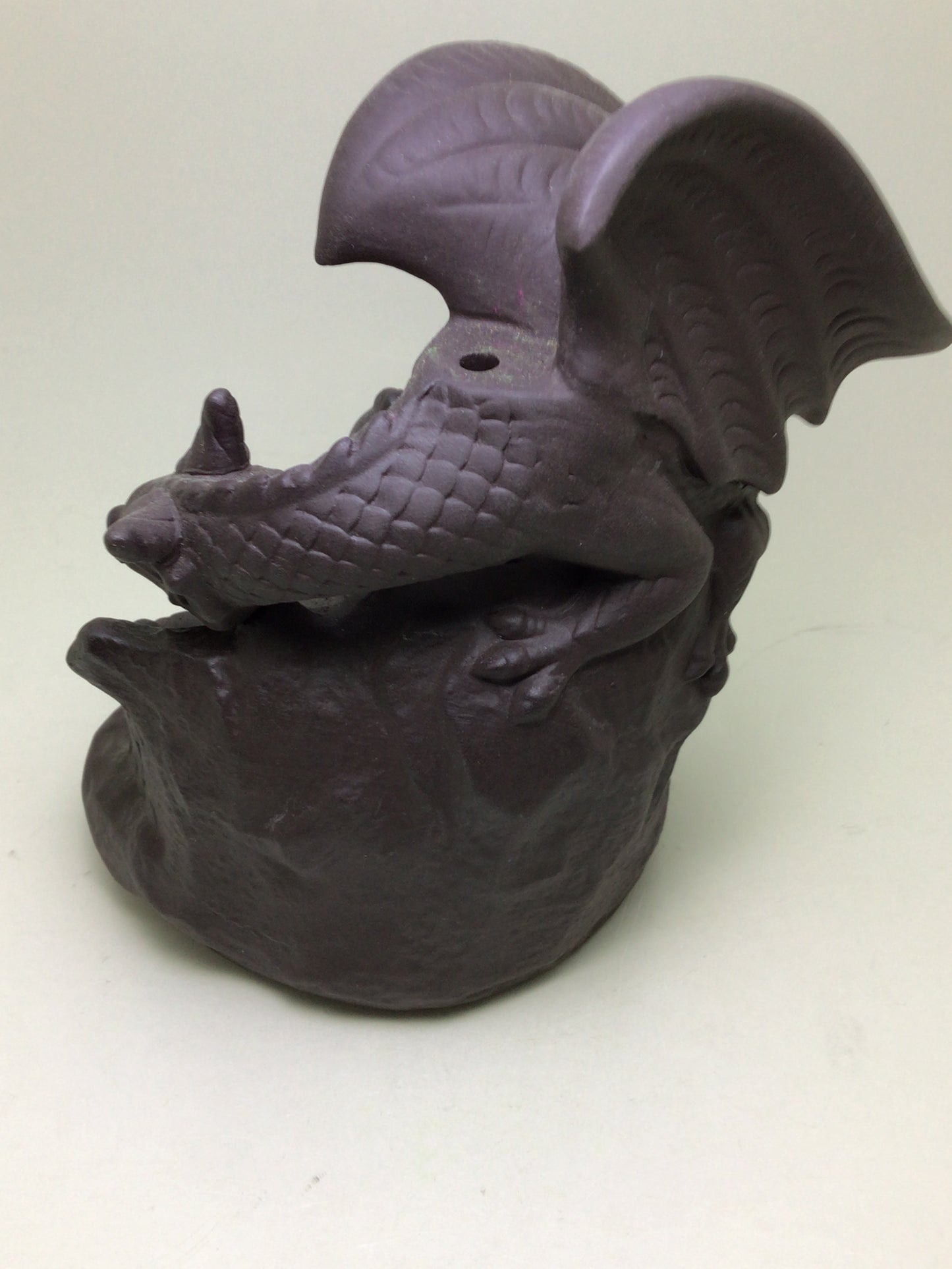 Dragon on a Castle Backflow Incense Holder