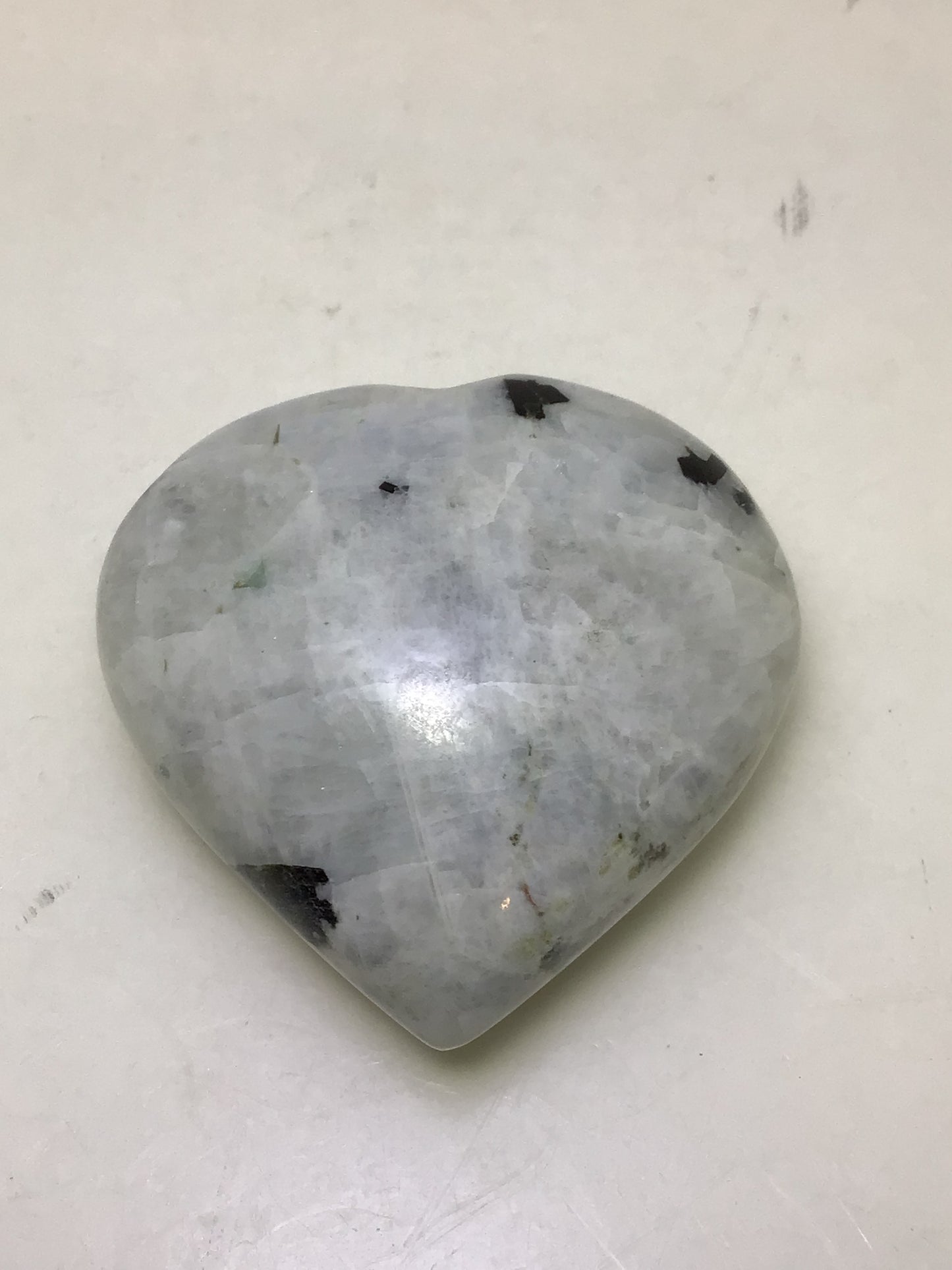 Rainbow Moonstone Heart