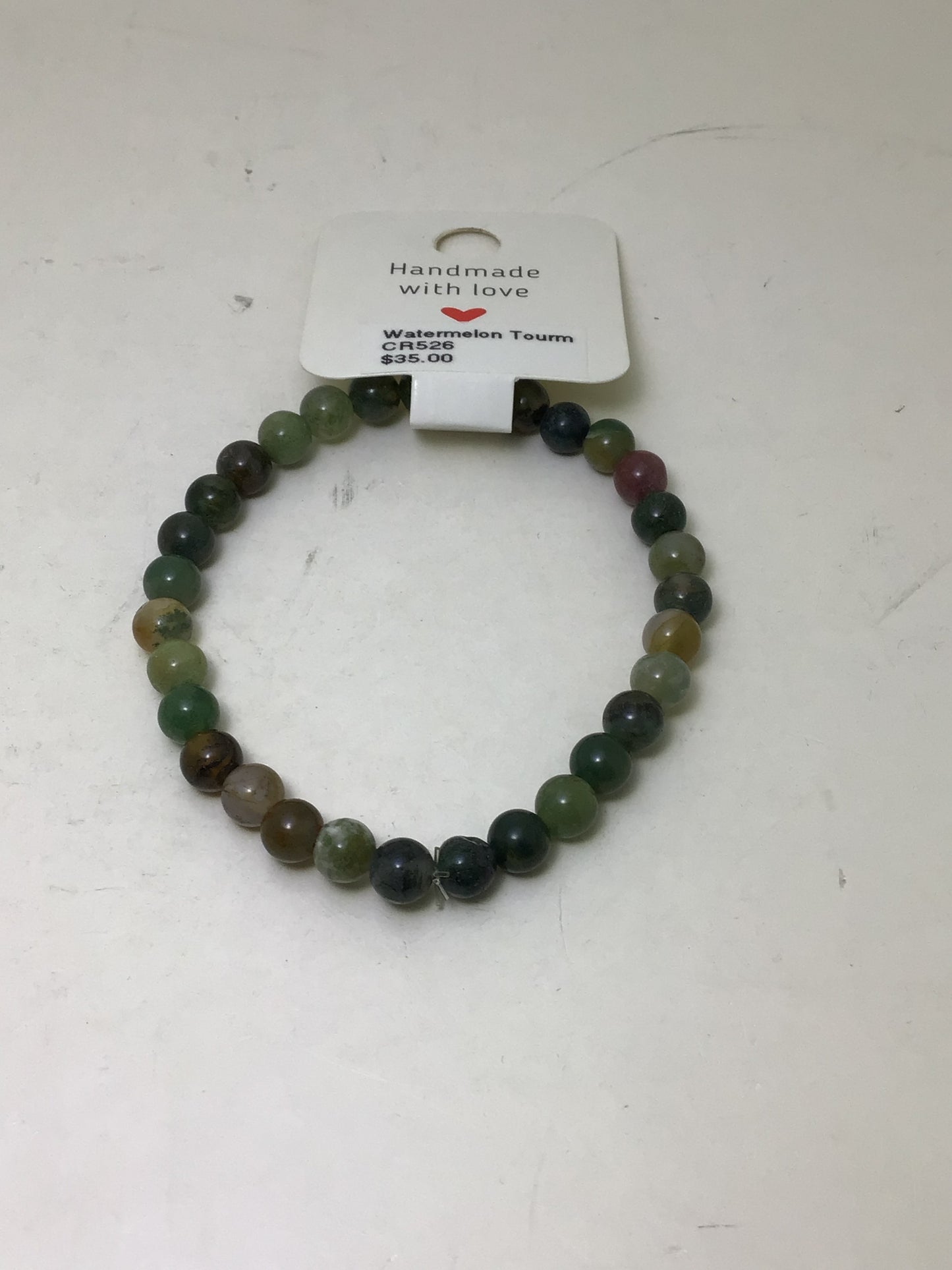 Watermelon Tourmaline Bracelet