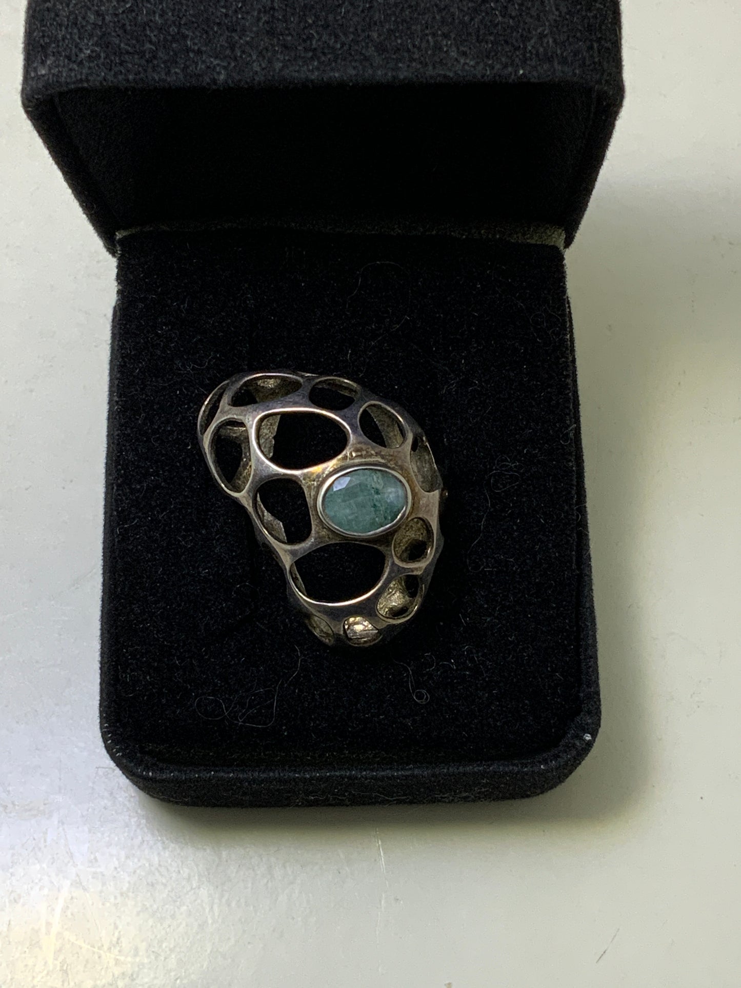 Green Aventurine Sterling Silver Ring