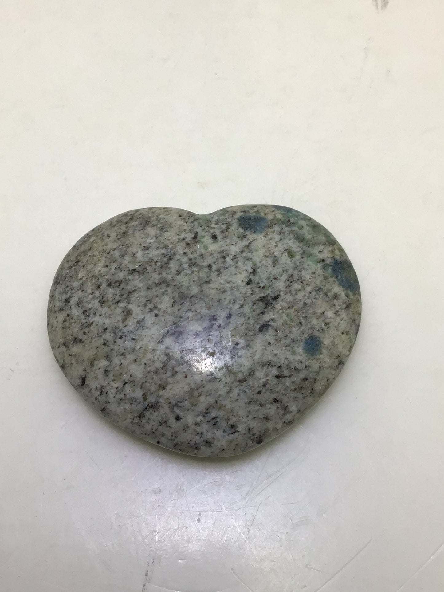 K2 Granite/ Raindrop Azurite Heart