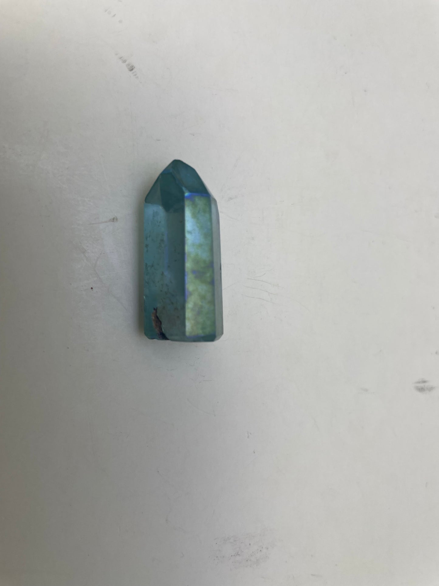 Aqua Aura Quartz Point