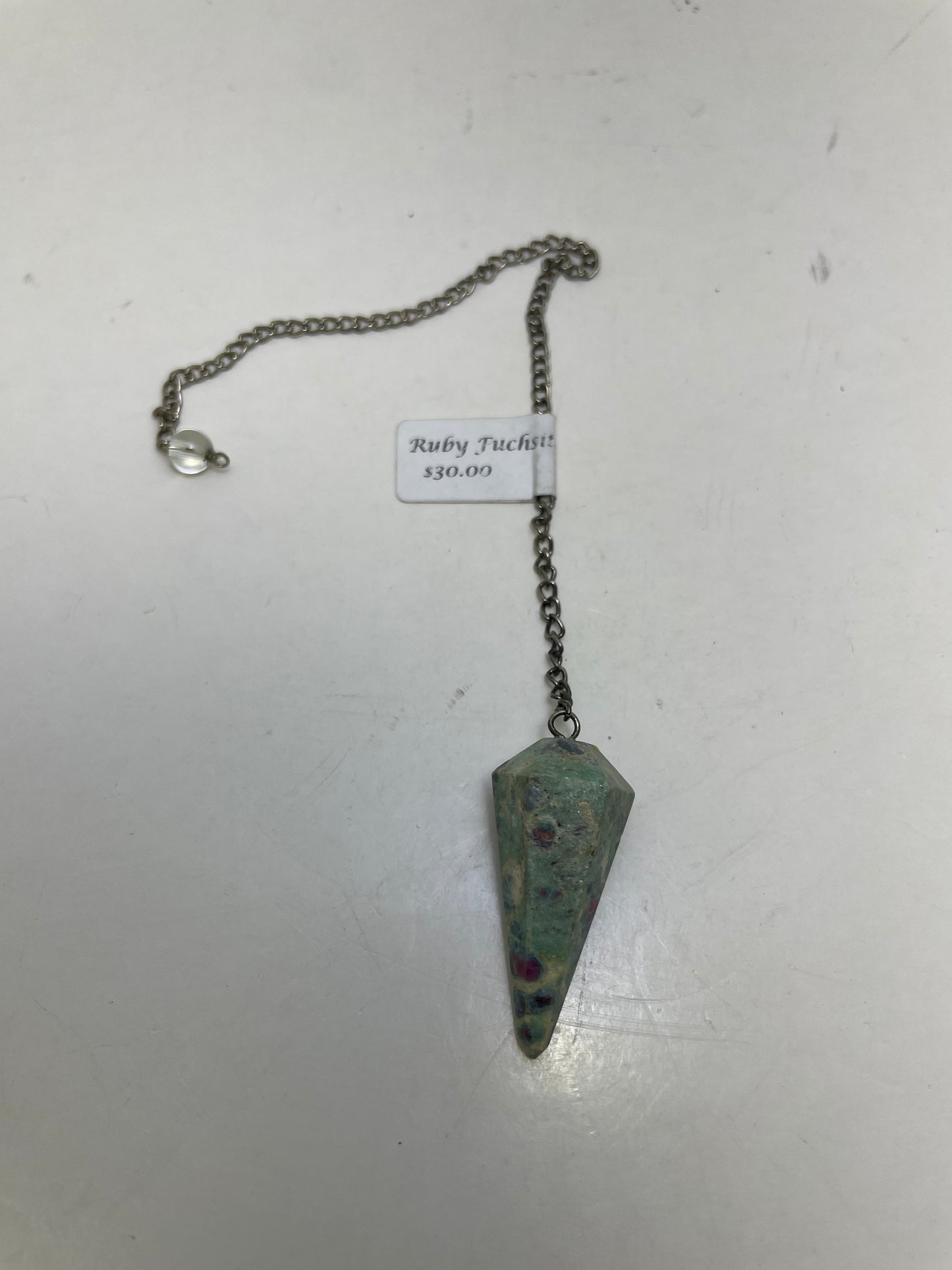 Ruby Fuchsite Pendulum