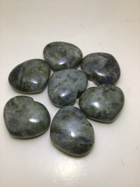 Labradorite Heart