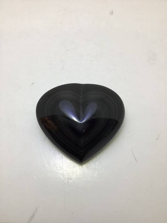 Rainbow Obsidian Heart