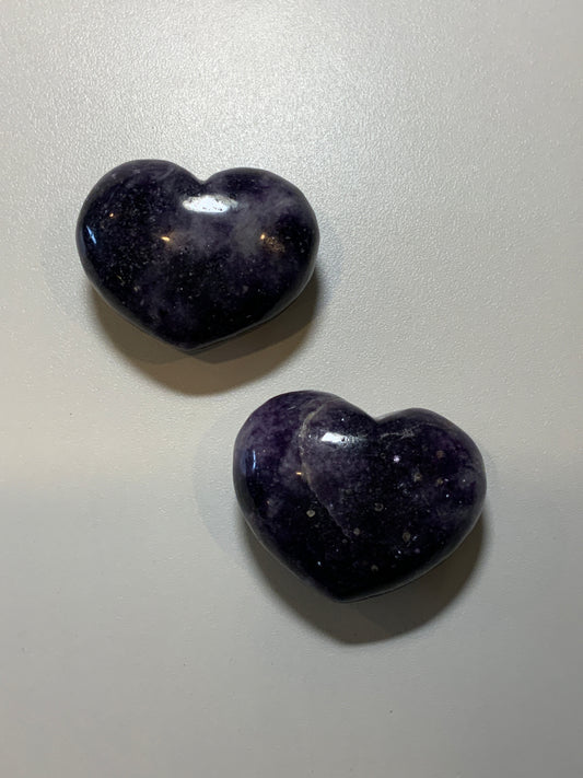 Lepidolite Heart