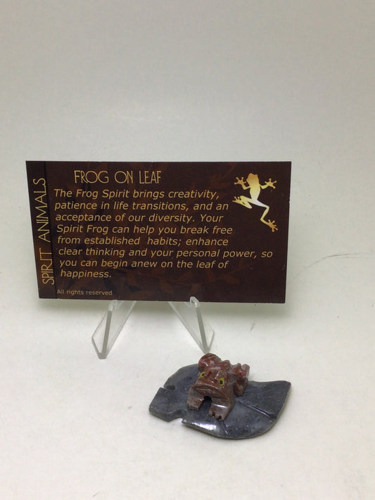 Frog on Leaf Spirit Animal