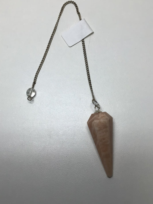 Peach Scolecite Pendulum