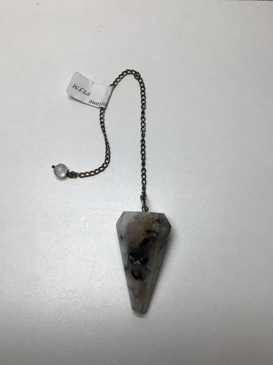 Rainbow Moonstone Pendulum