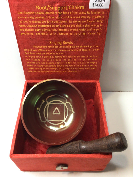 Root Chakra Red Singing Bowl