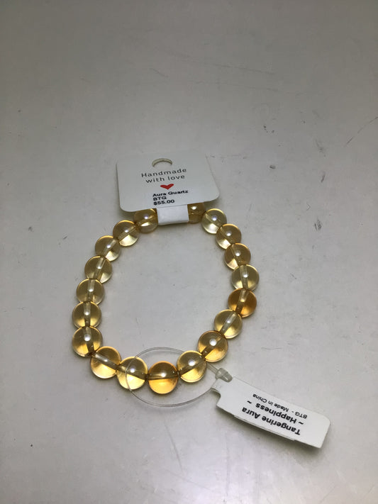 Tangerine Aura Quartz Bracelet