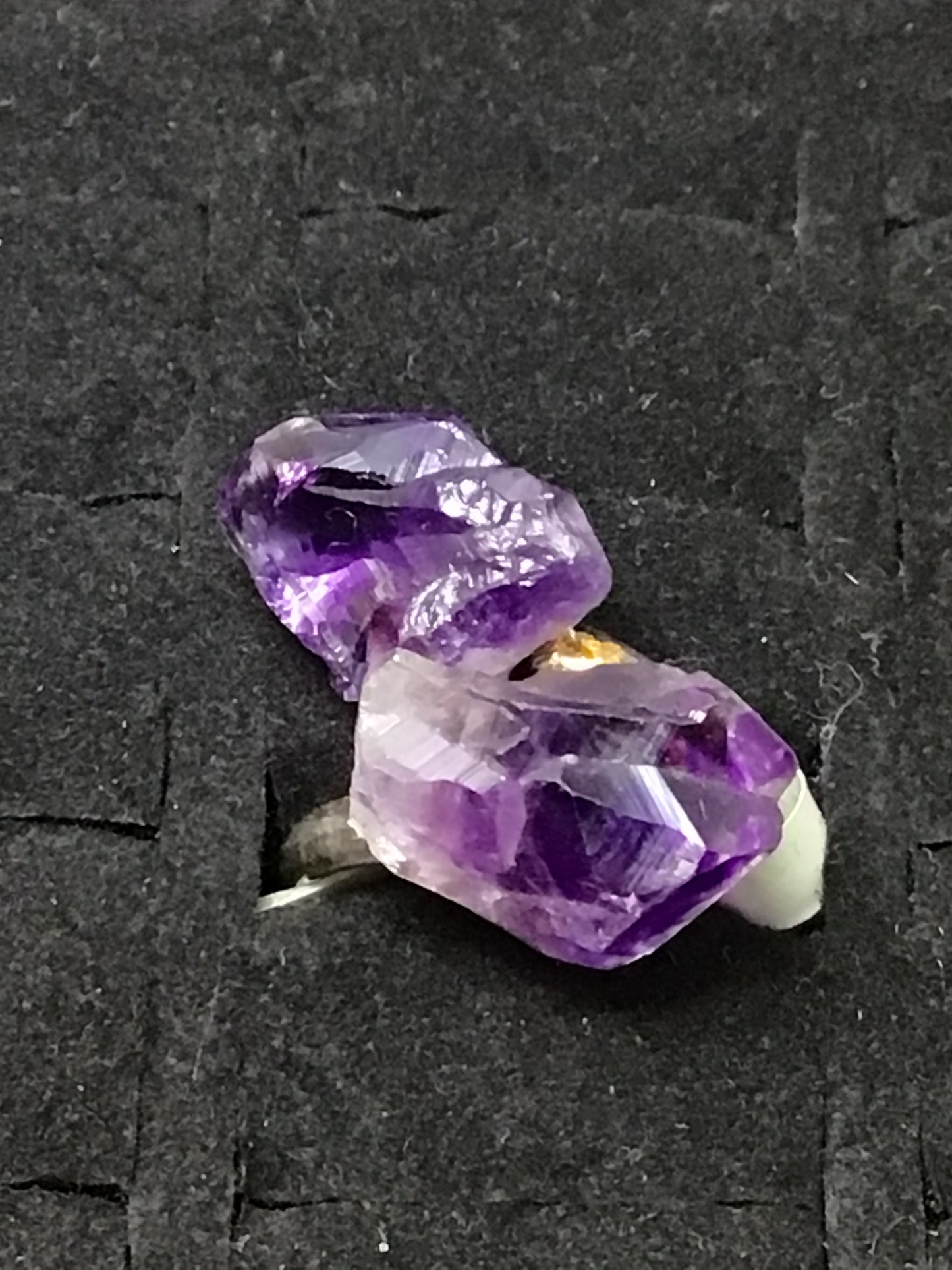 Amethyst Point Adjustable Ring