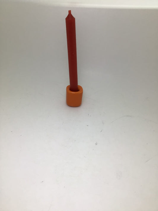 Orange Mini Ceramic Candle Holder