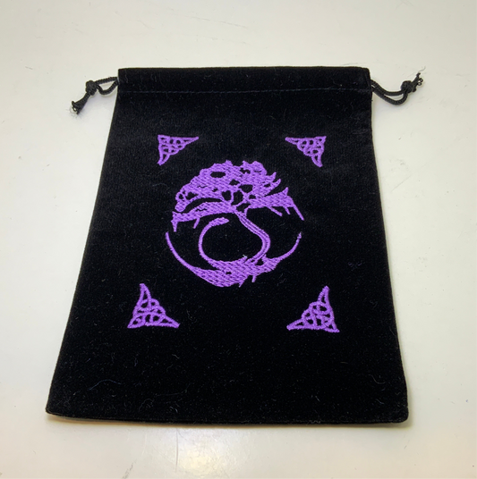 Tree of Life Velvet Bag