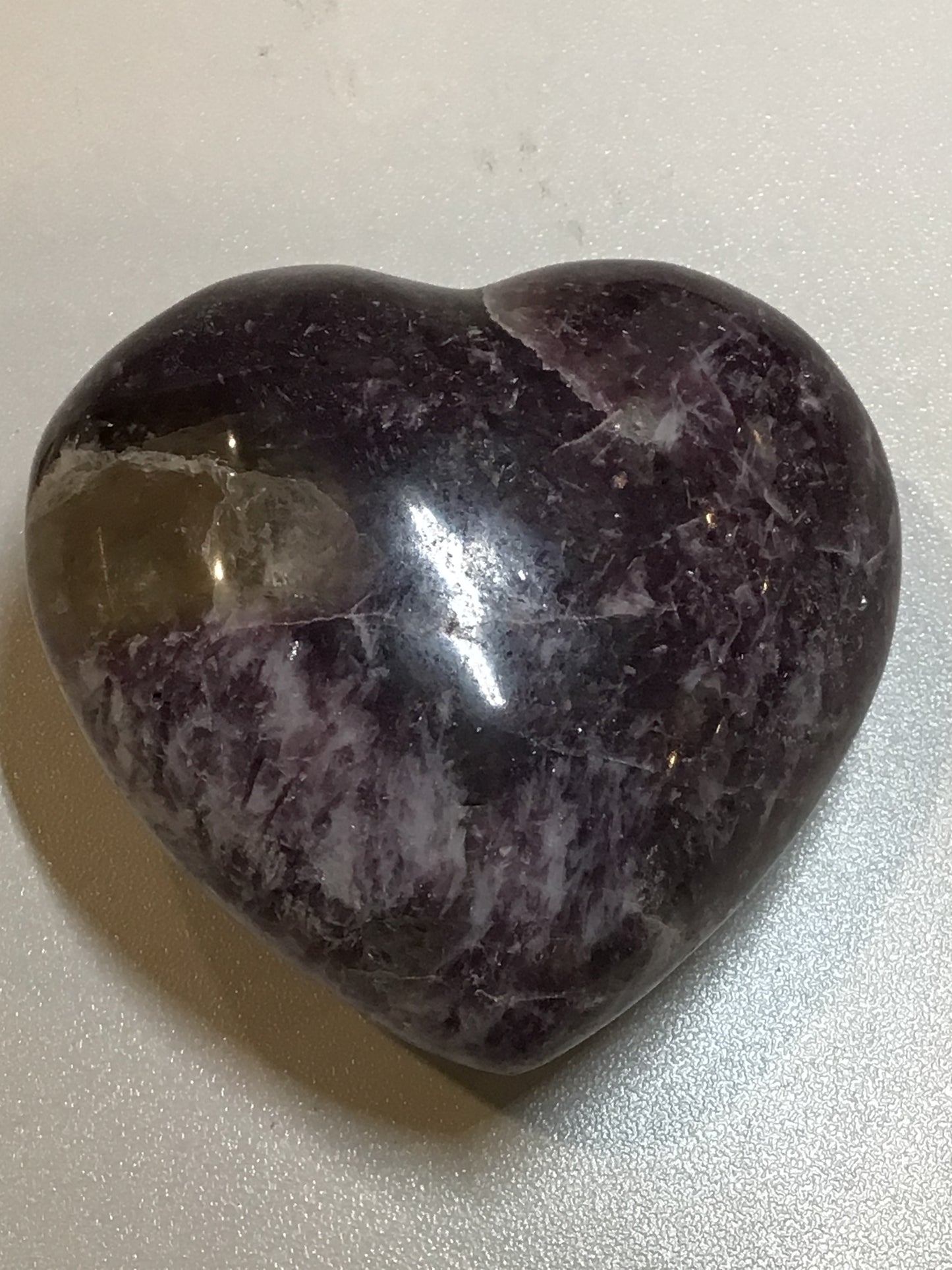 Lepidolite Heart