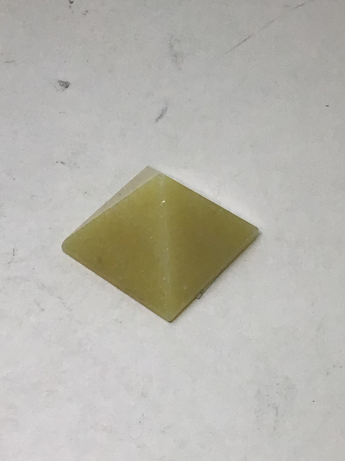 Yellow Calcite Pyramid