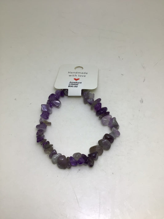 Amethyst Stone Chip Bracelet
