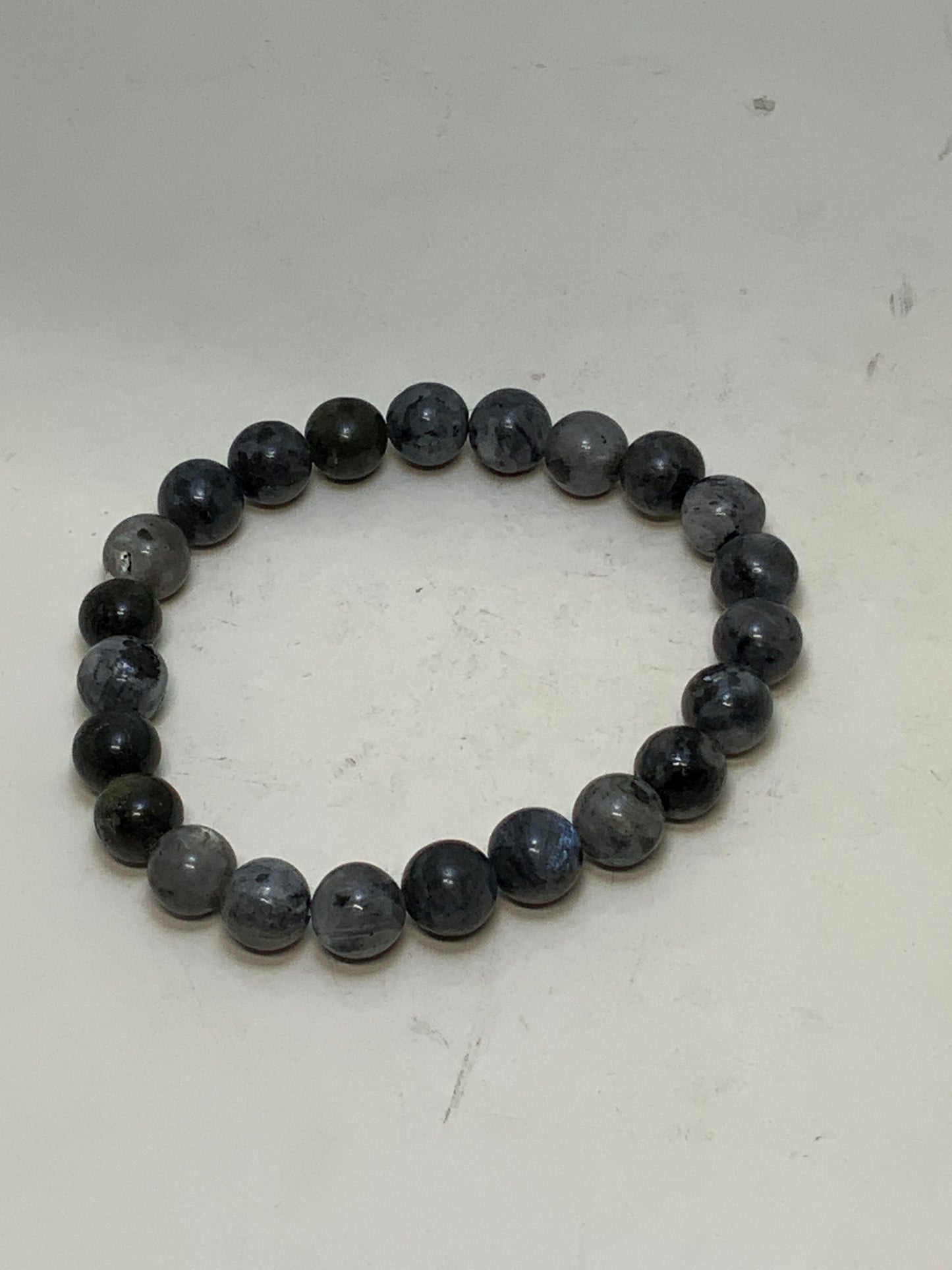 Larvakite/Black Labradorite Bracelet