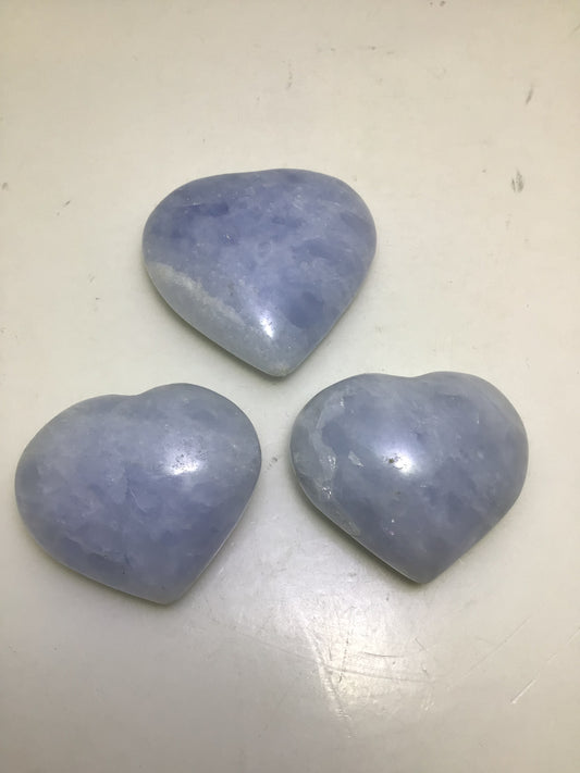Blue Calcite Heart