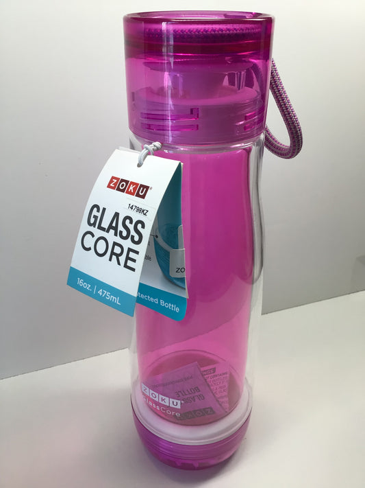 Zoku Glass Core Water Bottle