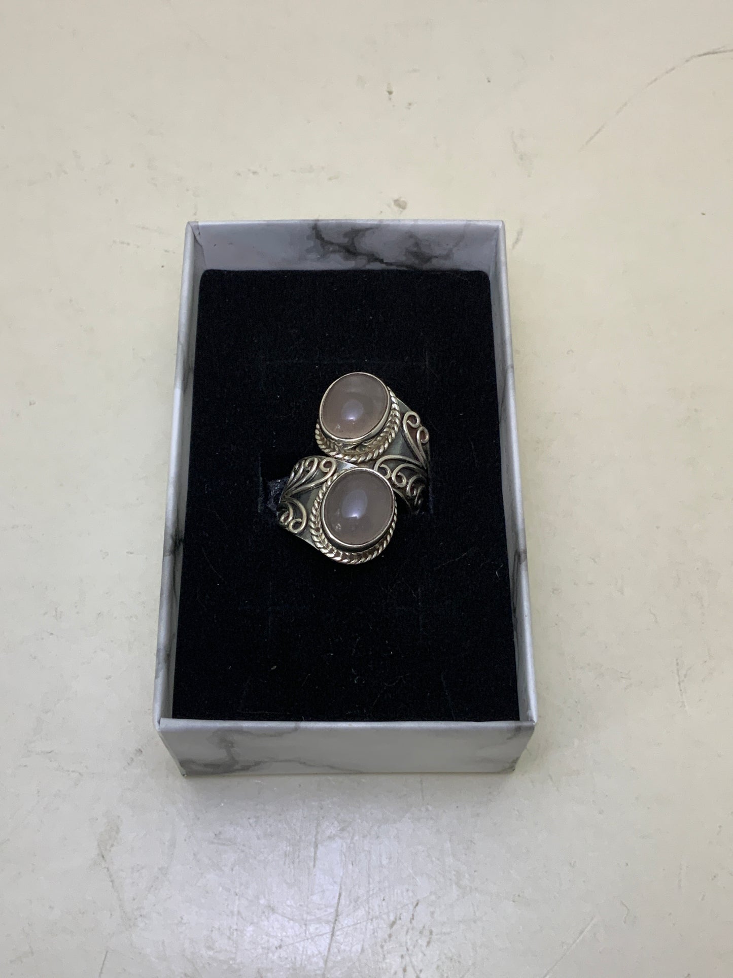 Rose Quartz Sterling Silver Rings