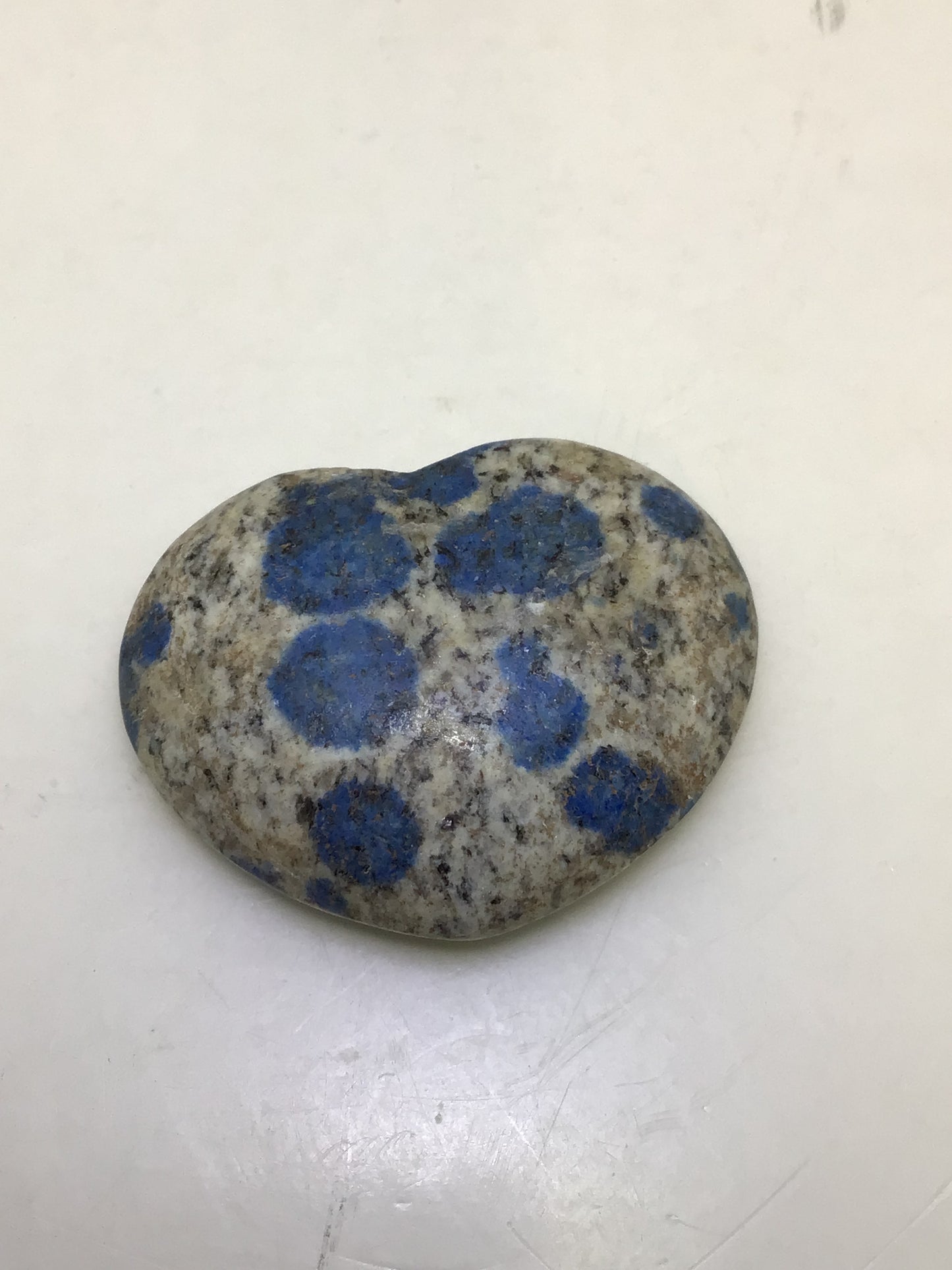 K2 Granite/ Raindrop Azurite Heart
