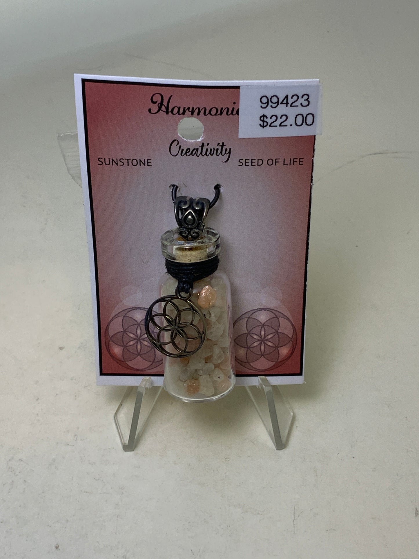 Stone Chip Bottle Necklace