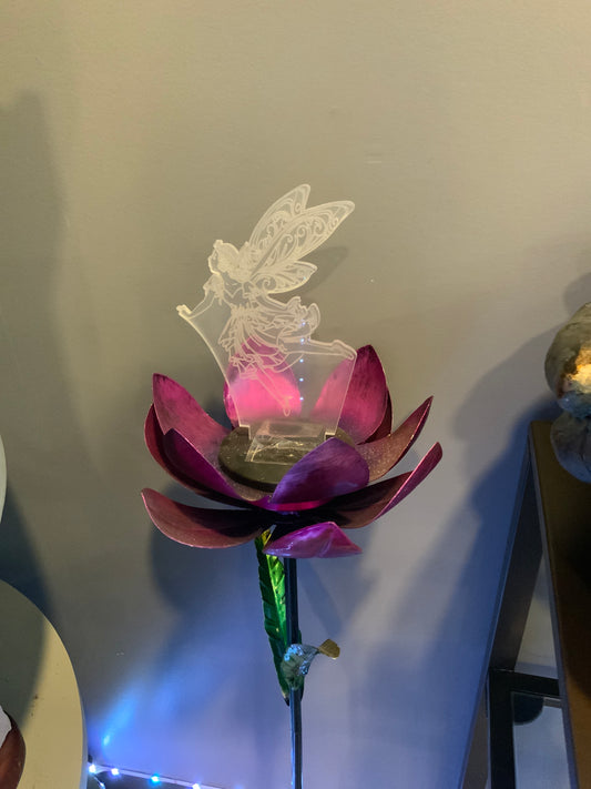Fairy Illusion Spinning Solar Stake
