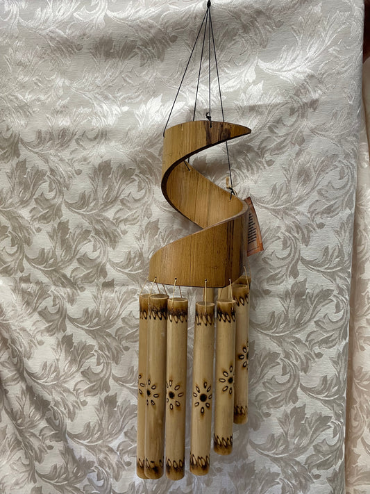 Spiral Bamboo Windchime
