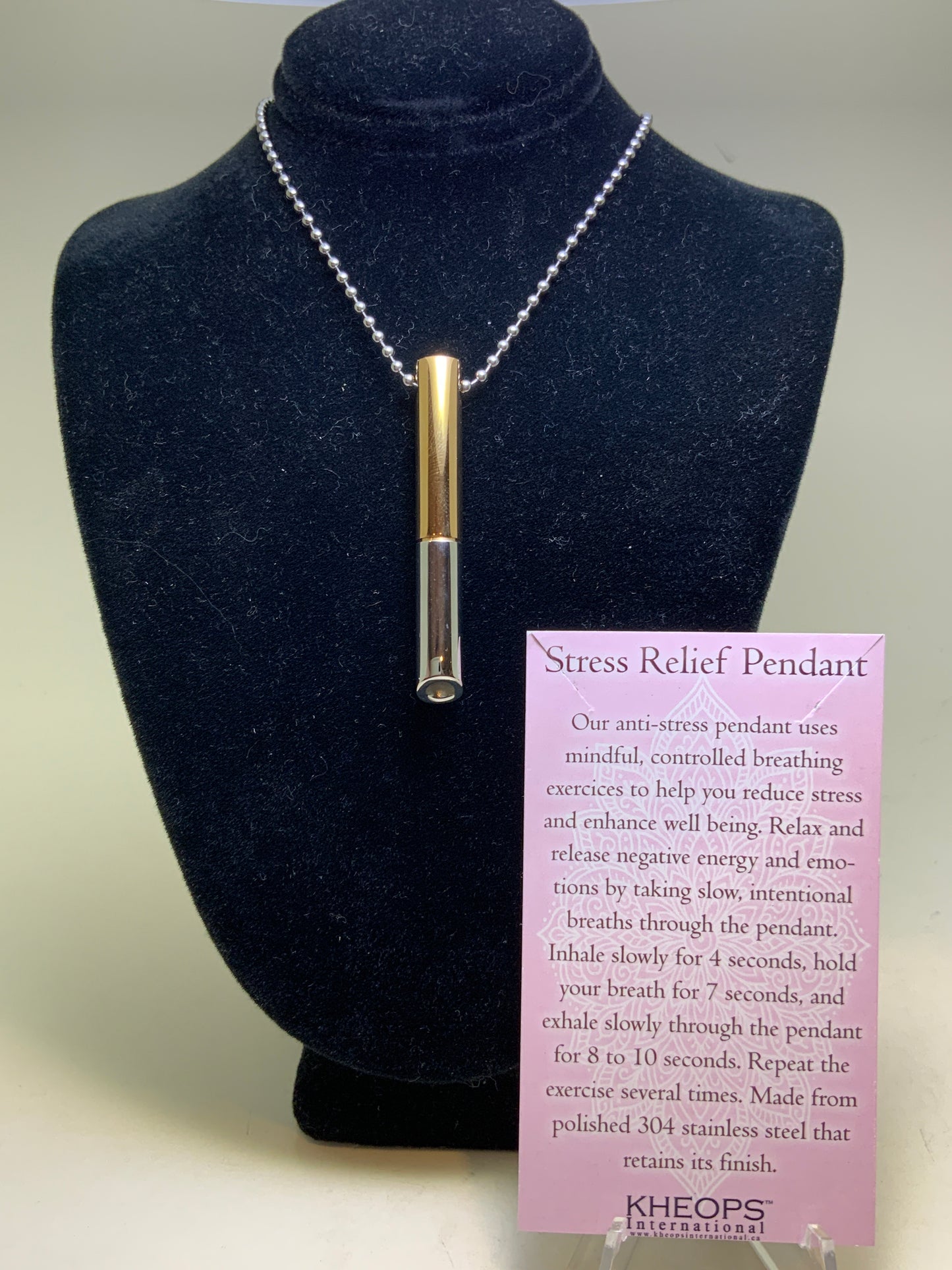 Stress Relief Pendant on Chain
