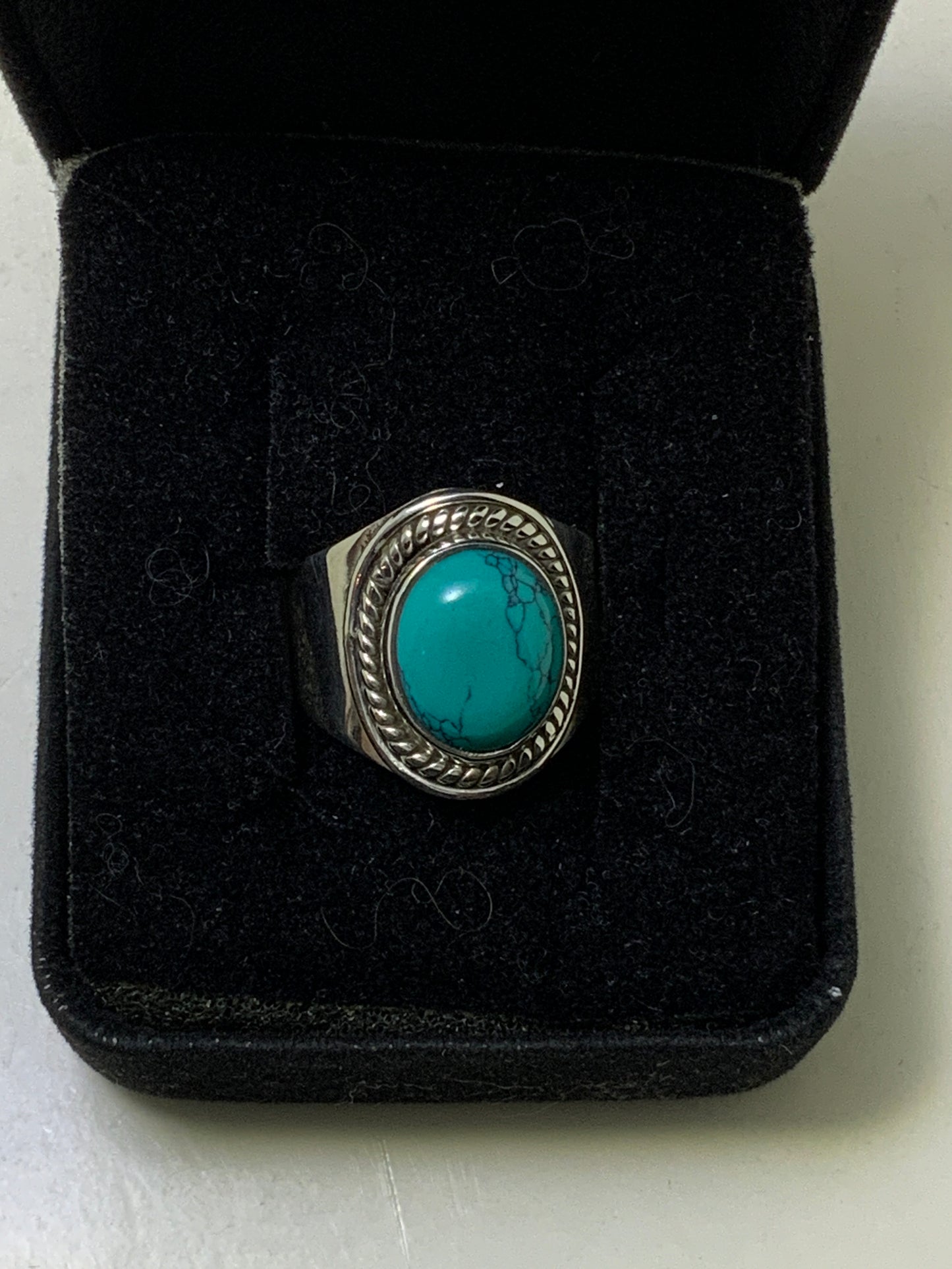 Turquoise Howlite Sterling Silver Ring