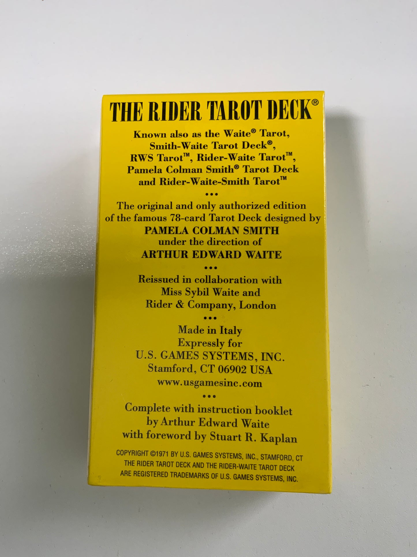 The Rider-Waite Tarot