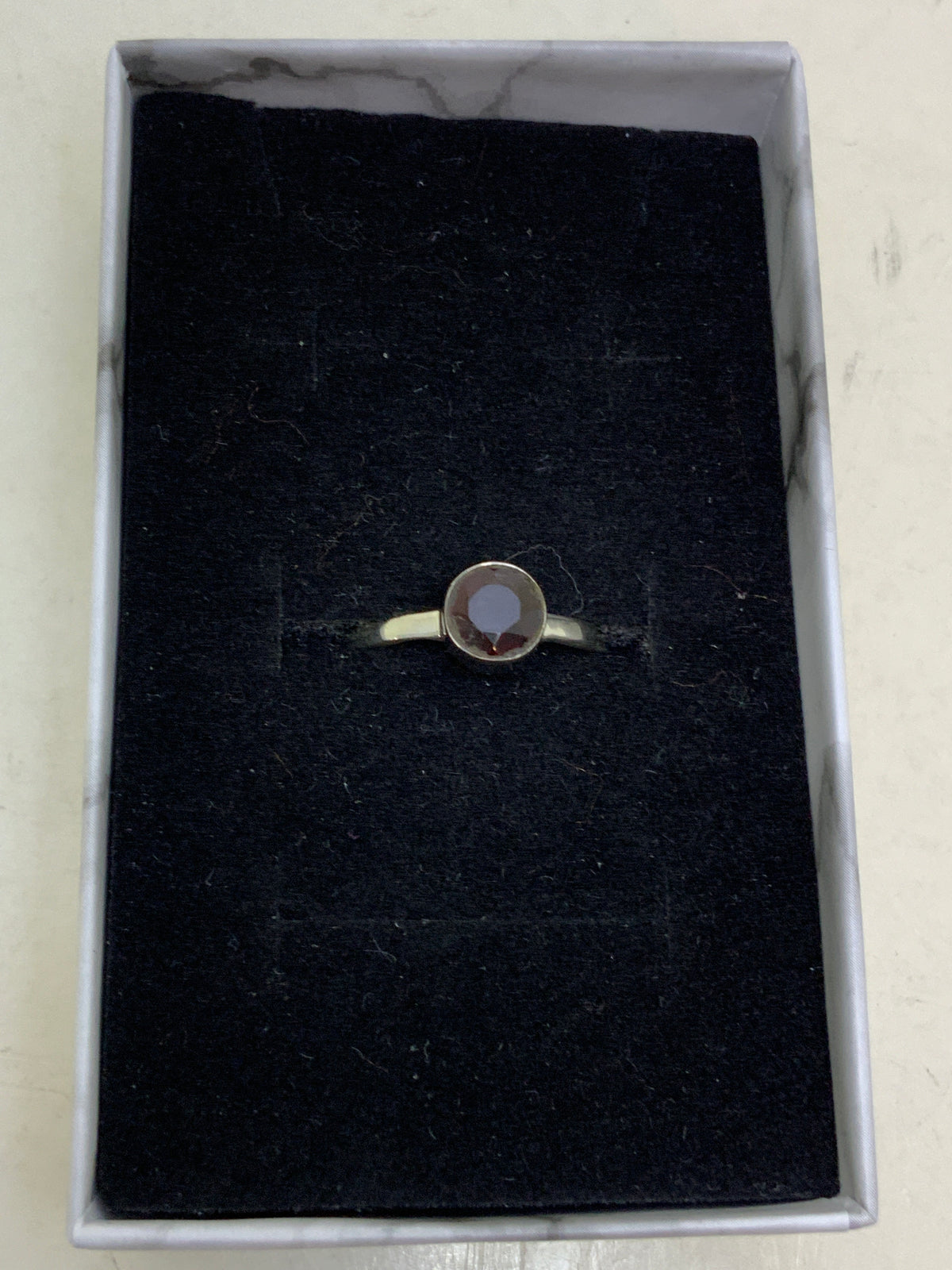 Garnet Sterling Silver Rings