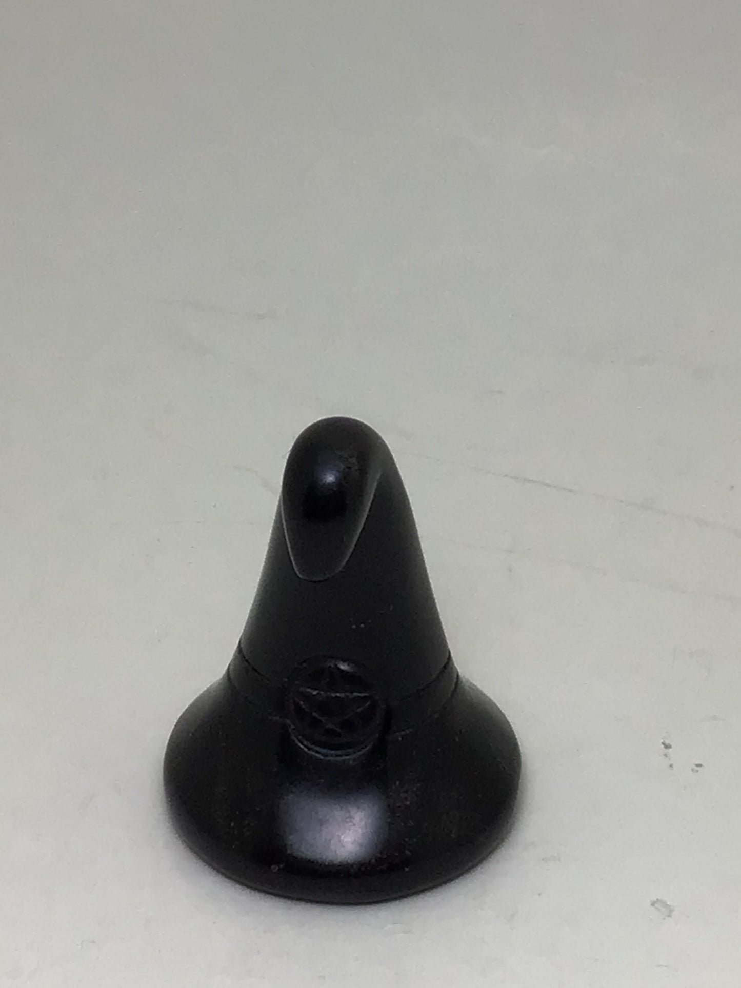 Black Obsidian Witch Hat with Pentacle