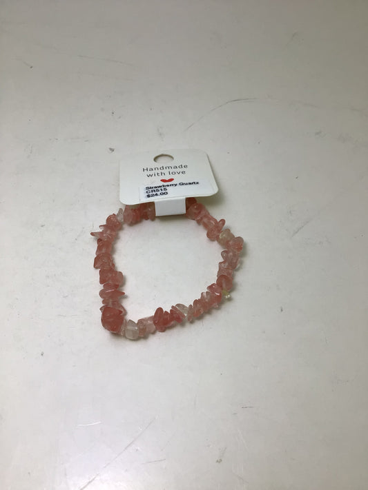 Strawberry Quartz Stone Chip Bracelet