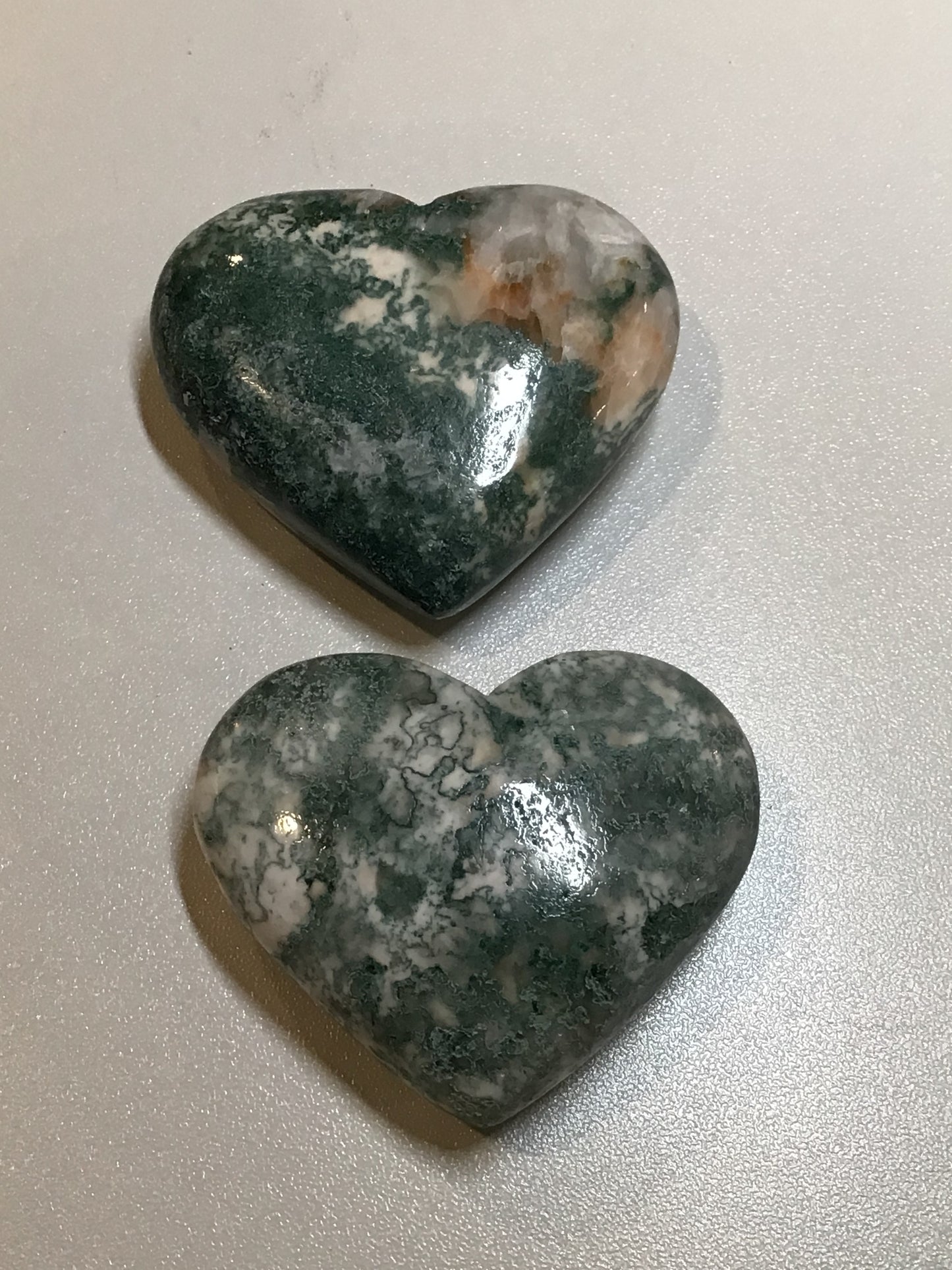 Green Stilbite Heart