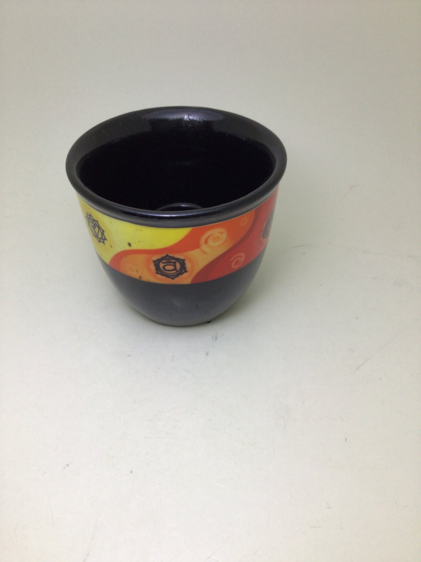 Black 7 Chakra's Smudging Pot