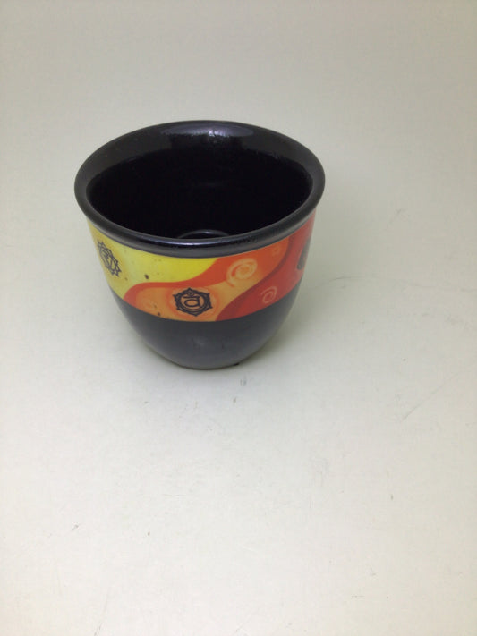 Black 7 Chakra's Smudging Pot