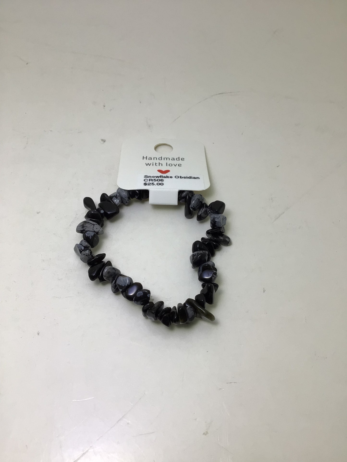 Snowflake Obsidian Bracelet