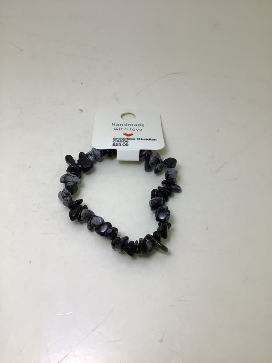 Snowflake Obsidian Bracelet