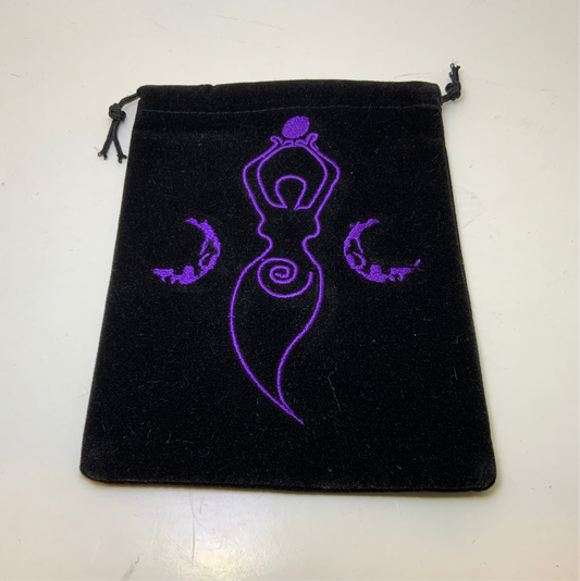 Moon Goddess Velvet Bag