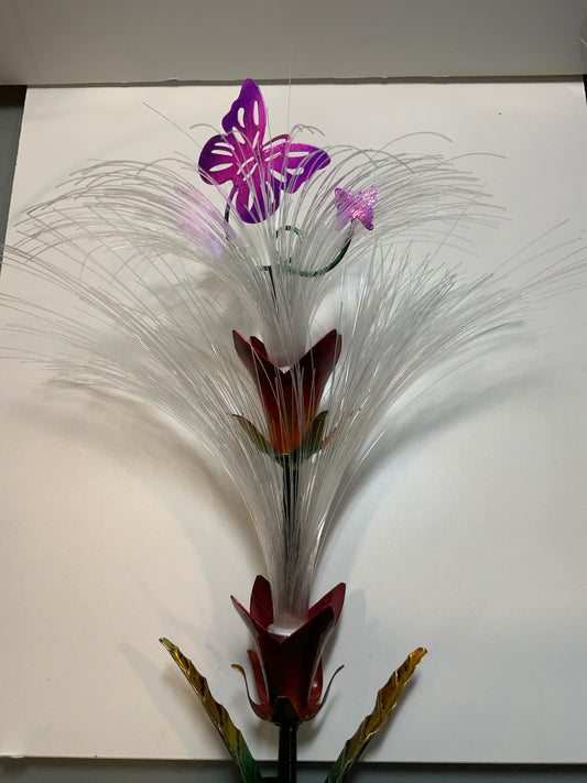 Butterfly Fountain Solar Stake