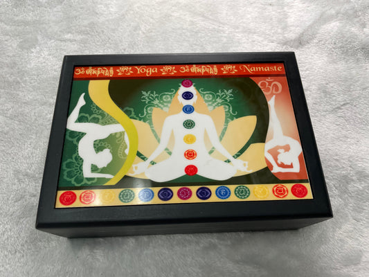 Yoga Lined Wooden Box