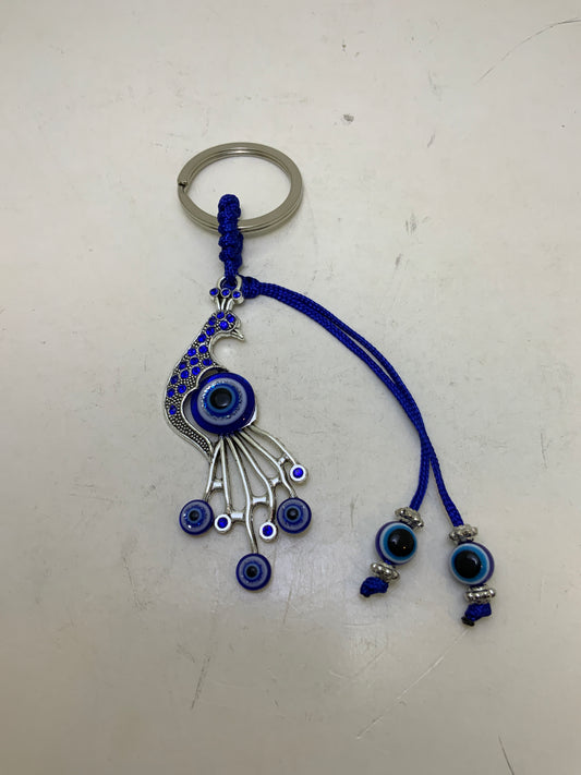 Peacock Evil Eye Protection Key Chain