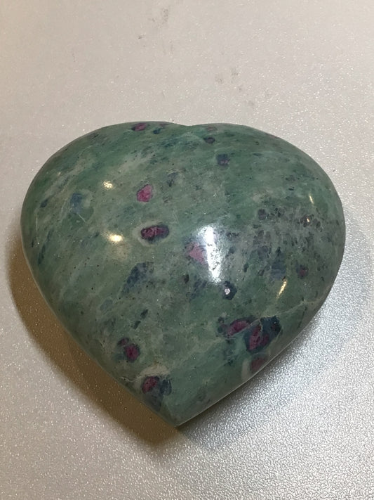 Ruby Fuchsite Heart