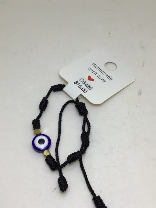 Black Adjustable Evil Eye Bracelet