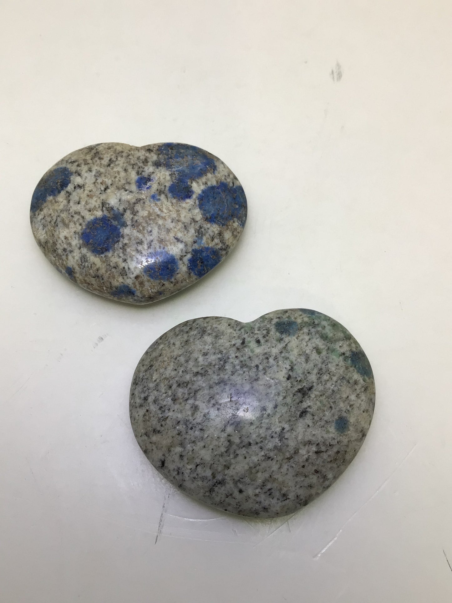 K2 Granite/ Raindrop Azurite Heart