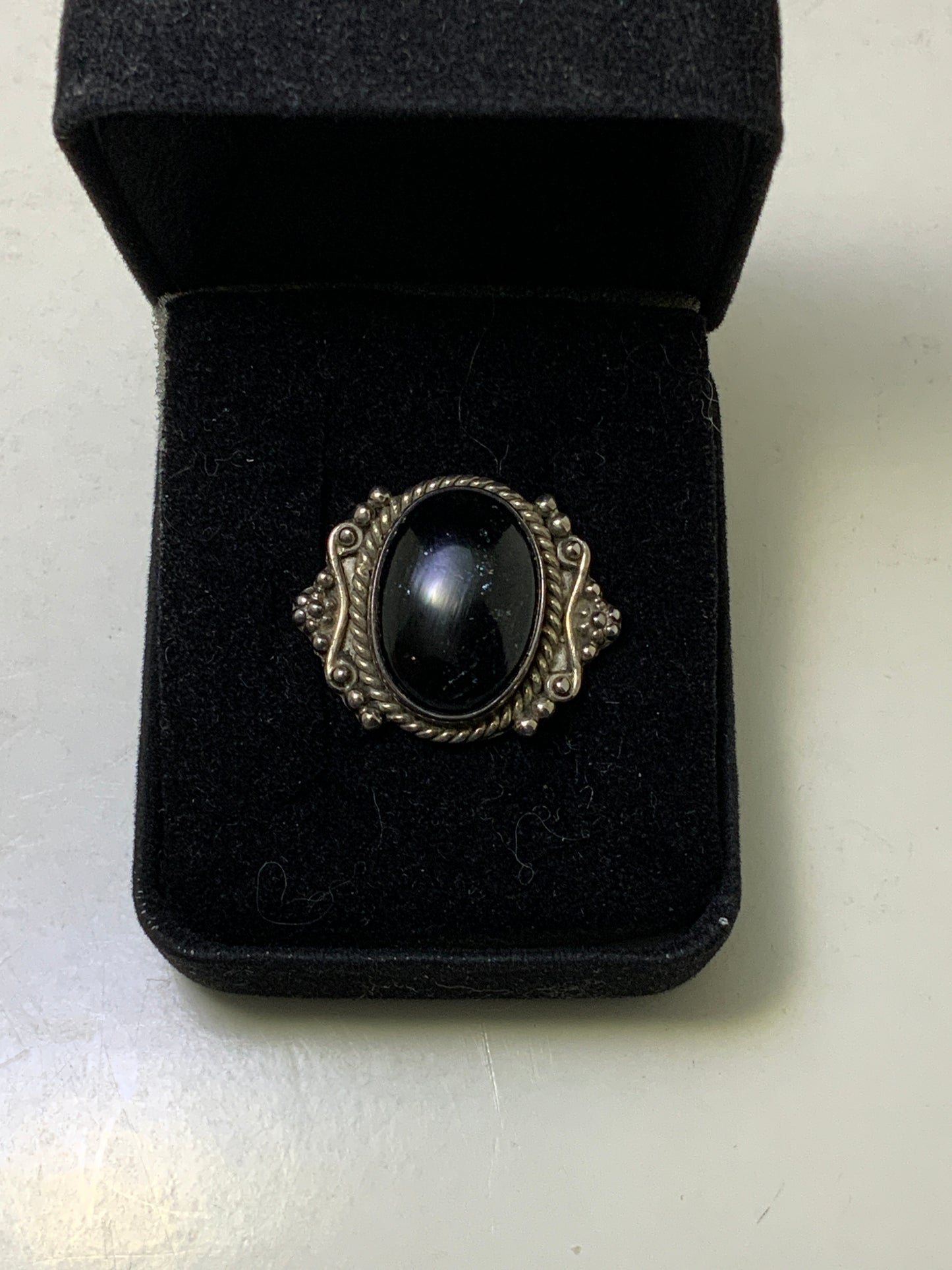 Black Onyx Sterling Silver Rings
