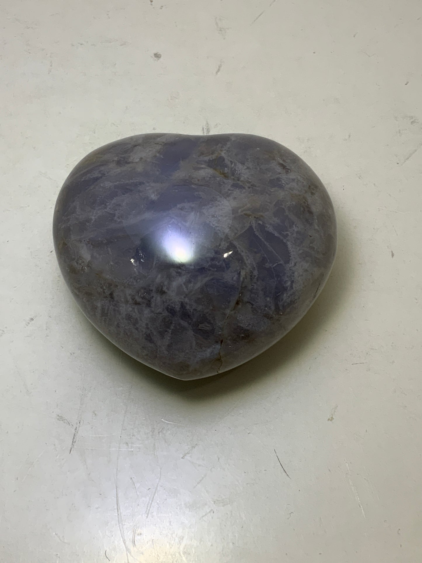 Blue Quartz Heart