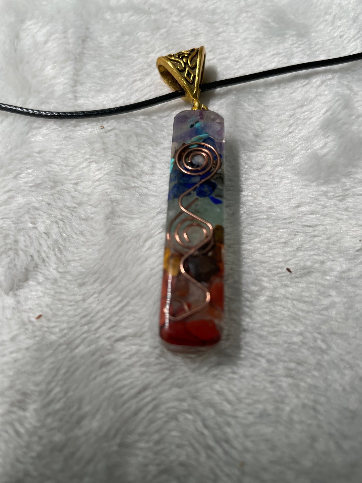 Chakra Orgonite Pendant